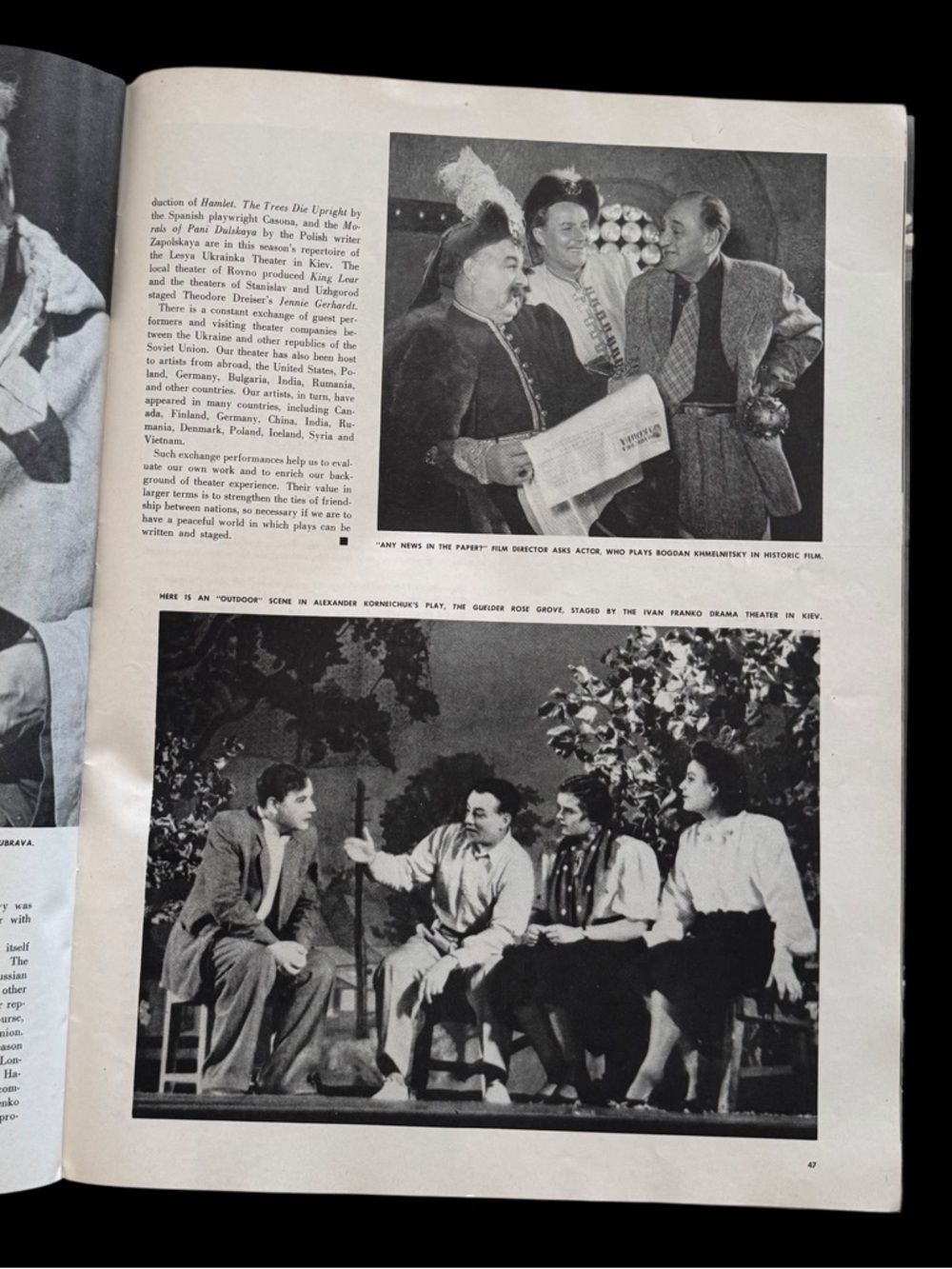 USSR Illustrated Monthly No 8 1957 Soviet Ukraine Cold War Pre-Sputnik Magazine - Picture 9 of 10